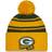 New Era Men's Green Green Bay Packers 2022 Sideline Cuffed Pom Knit Hat