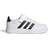 Adidas Kid's Breaknet Court Elastic Lace & Top Strap Shoes - Cloud White/Core Black/Core Black