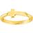 Silpada Silpada 'Simplex Cross' Textured Ring in Gold-Plated Sterling Silver, Yellow