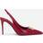 Dolce & Gabbana Polished calfskin slingbacks cyclamen