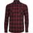 Urban Classics Flannelskjorte Checked Flannel Shirt till Herrer sort-burgundy