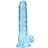 RealRock 7 zoll 17 cm realistic dildo mit hoden realistisch tpe unisex Blau