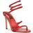 Nine West Maskil Ankle Wrap Heeled Sandals Red