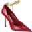 Jimmy Choo Diamond Talura leather pumps red