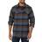 Legendary Whitetails Men's Flannel Shirt, Cobalt Carbon Plaid