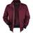 RED by EMP Burgundy-Red Bomber Jacket with Standing Collar Between-seasons Jacket burgundy