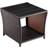 Deuba Polyrattan Garden Side Outdoor Side Table