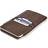 Dockem Provincial Wallet Sleeve for iPhone 14 Pro Max 13 Pro Max 12 Pro Max 11 Pro Max XS Max 8 Plus 7 Plus 6/6S Plus: Slim Professional Pouch with 2 Pockets [Brown]