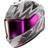 Shark D-Skwal Blast-R Mat Silver Violet Black SVK Full Face Helmet Grey Woman, Man