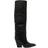 Paris Texas Jane 90mm leather knee-high boots women Calf Leather/Calf Leather/Calf Leather Black