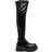 Pinko leather knee-high boots women Polyurethane/Fabric/Calf Leather/Rubber Black