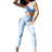 Samarali Yoga Bra and Leggings Set - Light Blue