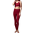 Samarali Yoga Bra and Leggings Set - Red