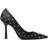 Alexander Wang monogram-embellished pumps women Polyester/Calf Leather/Calf Black