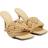 Bottega Veneta Padded raffia mules beige