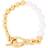 Missoma Baroque T-Bar Bracelet - Gold/Pearls