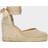 Aspiga Carina Canvas Wedge Espadrilles Gold Beige