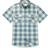 Dubinik Dubinik Mens Short Sleeve Button Down Shirts 100% Cotton Plaid Casual Shirt with Pocket