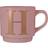 Premier Housewares Signet Pink H Letter Cup & Mug