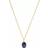 Sif Jakobs Blue Zirconia Ellisse Carezza Necklace SJ-N2353-BLCZ-YG