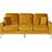 Beliani Gavle Mustard Sofa 183cm 3 Seater