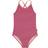 Finkid Kid's Uimapuku Beach Swimsuit - Raspberry/Terra Cotta