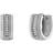 Esquire Huggie Earrings - Silver/Diamonds