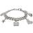 Marc Jacobs The Pave Mini Icon Charm Bracelet - Silver/Transparent