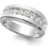 Macy's Nine Stone Ring - White Gold/Diamonds