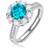 Stella Valentino Stella Valentino Promise Birthstone Ring - Silver/Topaz/Transparent