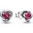 Pandora October Birthstone Eternity Circle Stud Earrings - Silver/Pink