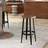 Blue Elephant Solid Dark Walnut Bar Stool 61cm 2pcs