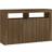 vidaXL 115.5x30x75cm Brown Oak Sideboard 115.5x75cm