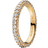 Pandora Timeless Pavé Singlerow Rings - Gold/Transparent