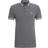 HUGO BOSS Paddy Polo Shirt with Contrast Logo - Grey