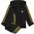 Adidas Toddler Sportswear Essentials Shiny Hooded Tracksuit - Black/Gold Metallic