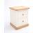 Brambly Cottage Solid Off White Bedside Table 40x45cm