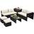 Costway 8-Piece Outdoor Lounge Set, 1 Table incl. 4 Sofas