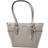 Michael Kors Charlotte Large Top Zip Tote Pearl Grey