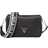 Prada Small Logo Soft Leather Shoulder Bag - Black