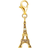 Thomas Sabo Eiffel Tower Charm Pendant - Gold/Transparent