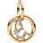 Pandora Aquarius Zodiac Dangle Charm - Gold/Transparent