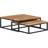 vidaXL Insert Brown Coffee Table 70x68cm 2pcs