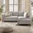 Furniturebox Frost Luxury Taupe Sofa 238cm 3 Seater