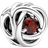 Pandora January Birthstone Eternity Circle Charm - Silver/Red