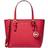 Michael Kors Jet Set Travel Extra Small Saffiano Leather Top Zip Tote Bag - Bright Red