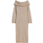 H&M Knitted Off-the-Shoulder Dress - Beige Marl