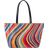 Paul Smith Swirl Striped Leather Tote Bag - Multicolour