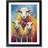 Brambly Cottage Sheep Impressionism No.2 Black Framed Art 25x34cm