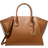 Michael Kors Avril Large Leather Top-Zip Satchel - Luggage